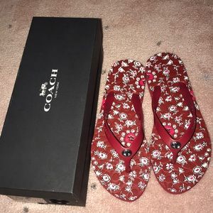 Floral Coach Sandals